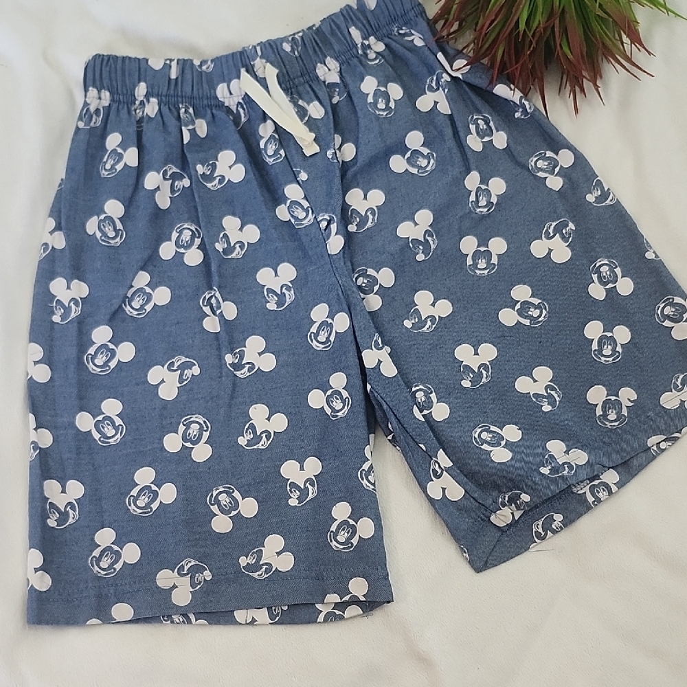 Kids Blue Mickey Mouse Shorts